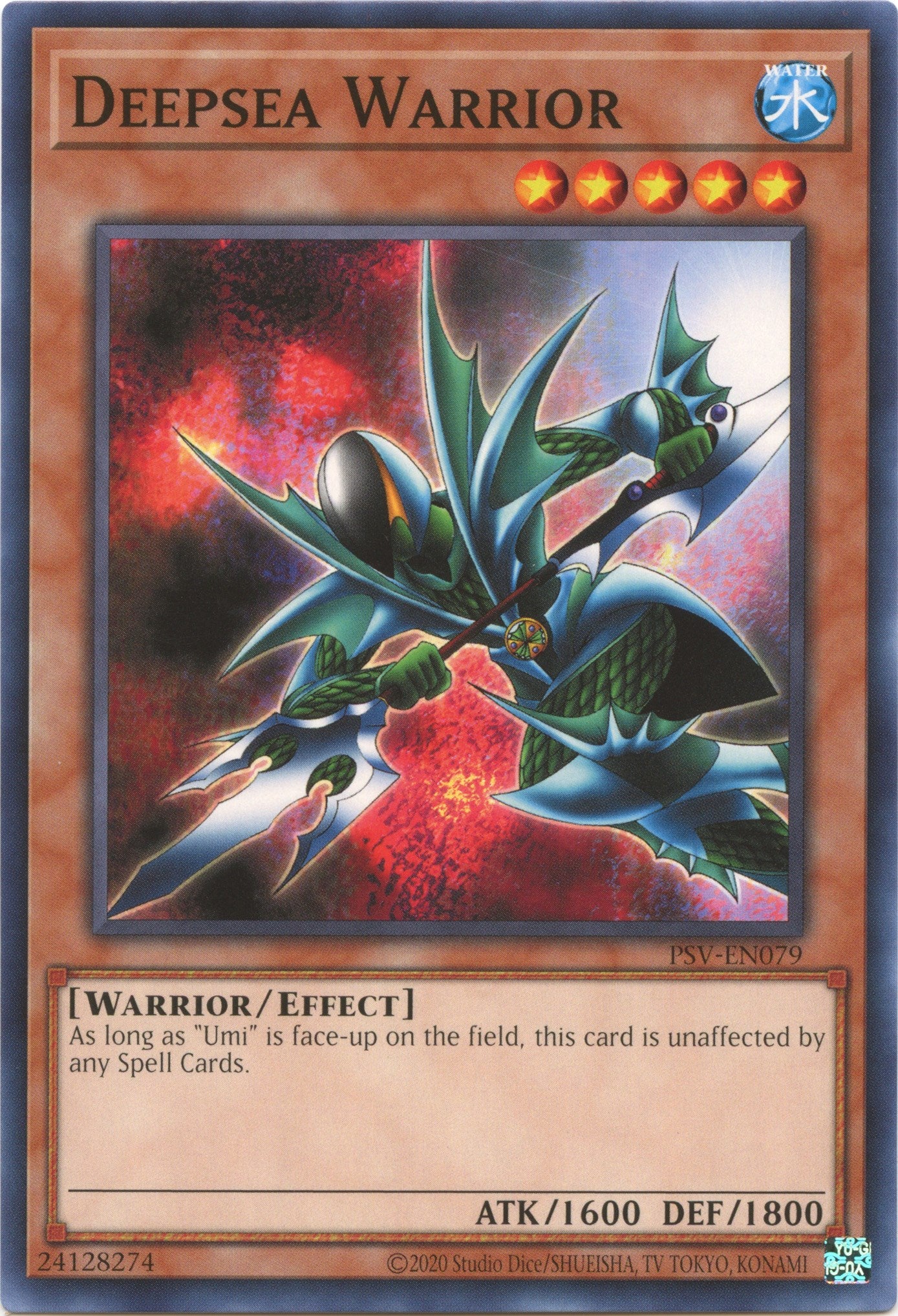 Deepsea Warrior (25th Anniversary) [PSV-EN079] Common | Jomio and Rueliete's Cards and Comics