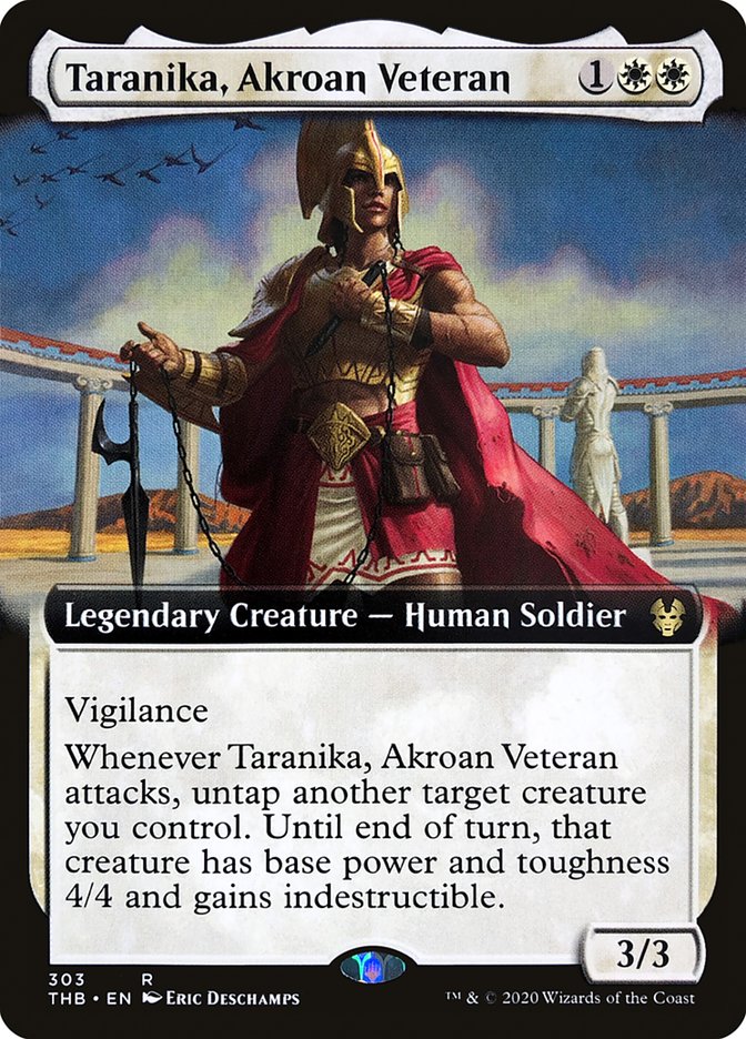 Taranika, Akroan Veteran (Extended Art) [Theros Beyond Death] | Jomio and Rueliete's Cards and Comics