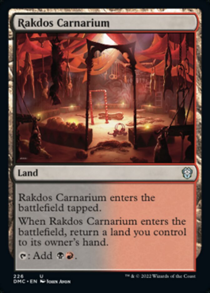 Rakdos Carnarium [Dominaria United Commander] | Jomio and Rueliete's Cards and Comics