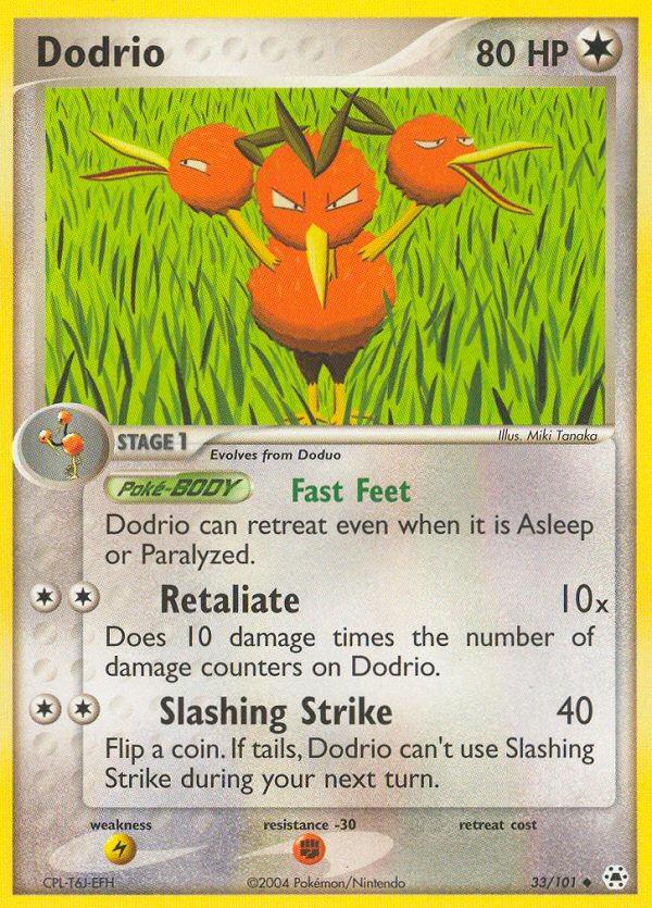 Dodrio (33/101) [EX: Hidden Legends] | Jomio and Rueliete's Cards and Comics