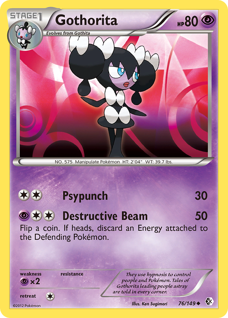 Gothorita (76/149) [Black & White: Boundaries Crossed] | Jomio and Rueliete's Cards and Comics