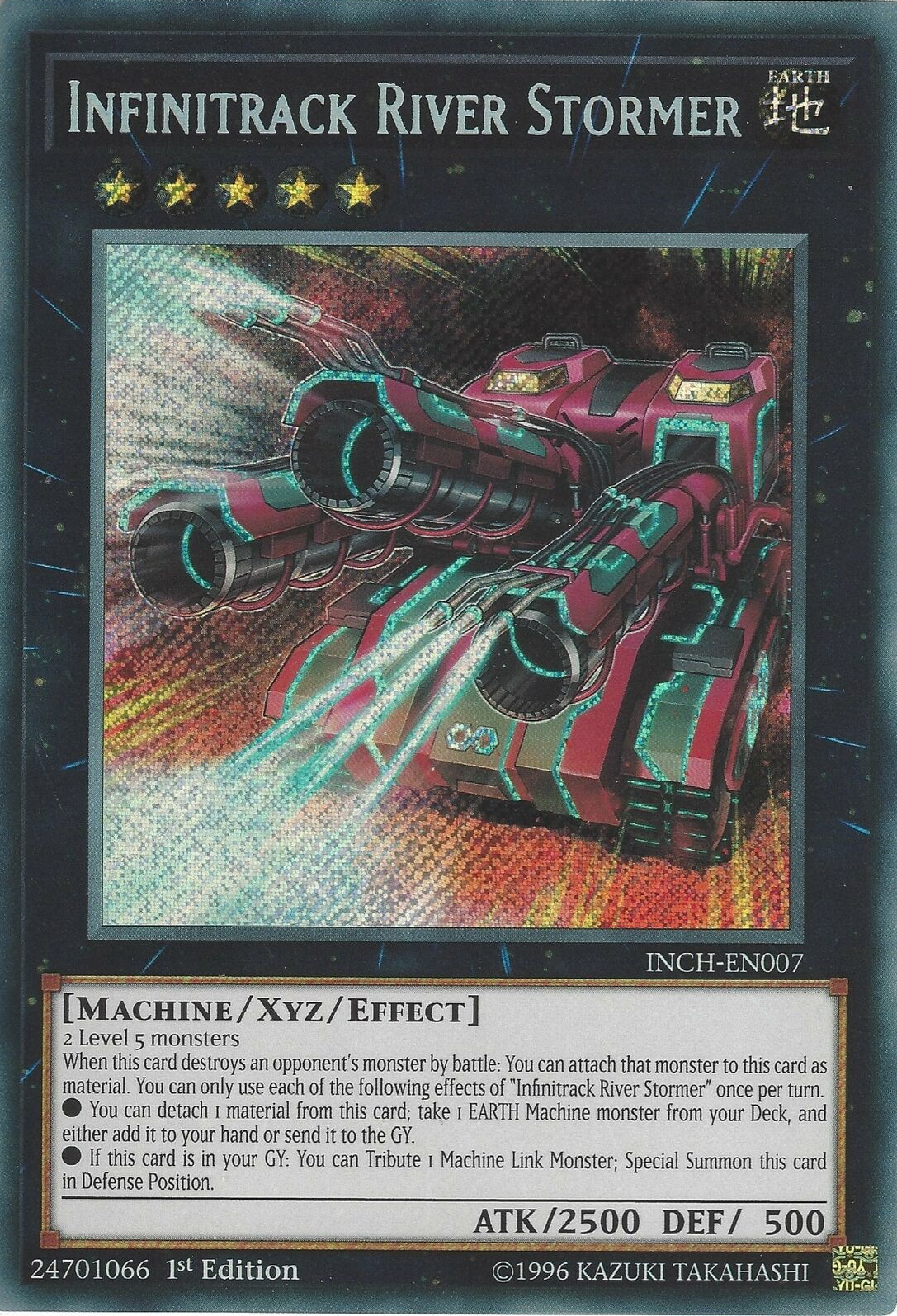 Infinitrack River Stormer [INCH-EN007] Secret Rare | Jomio and Rueliete's Cards and Comics