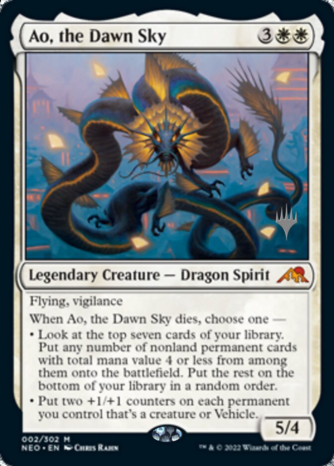 Ao, the Dawn Sky (Promo Pack) [Kamigawa: Neon Dynasty Promos] | Jomio and Rueliete's Cards and Comics