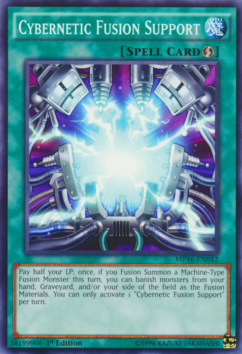Cybernetic Fusion Support [MP16-EN042] Common | Jomio and Rueliete's Cards and Comics