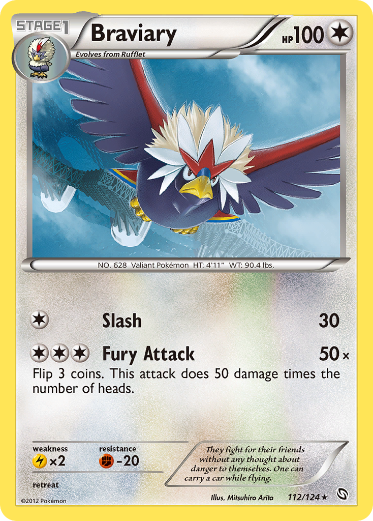 Braviary (112/124) [Black & White: Dragons Exalted] | Jomio and Rueliete's Cards and Comics