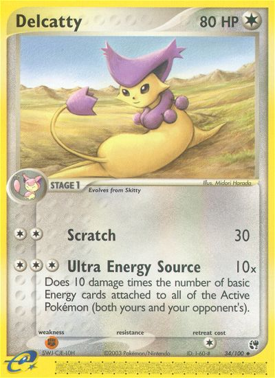 Delcatty (34/100) [EX: Sandstorm] | Jomio and Rueliete's Cards and Comics