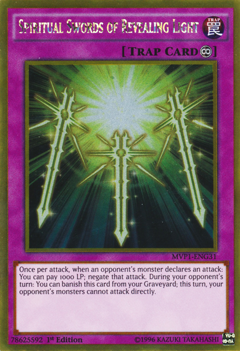 Spiritual Swords of Revealing Light [MVP1-ENG31] Gold Rare | Jomio and Rueliete's Cards and Comics