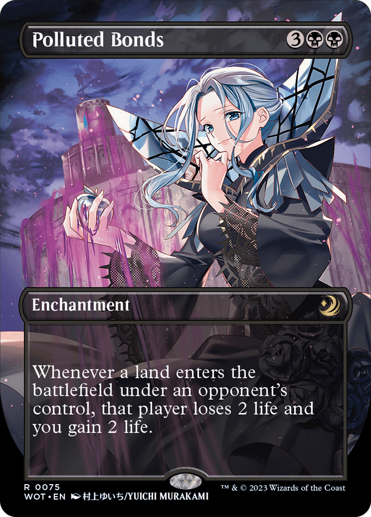 Polluted Bonds (Anime Borderless) [Wilds of Eldraine: Enchanting Tales] | Jomio and Rueliete's Cards and Comics