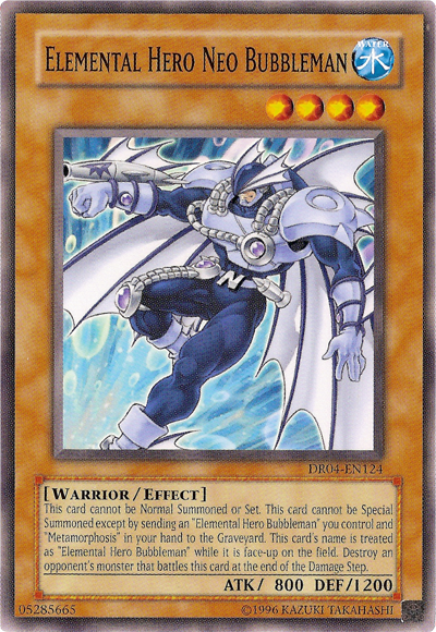 Elemental Hero Neo Bubbleman [DR04-EN124] Common | Jomio and Rueliete's Cards and Comics