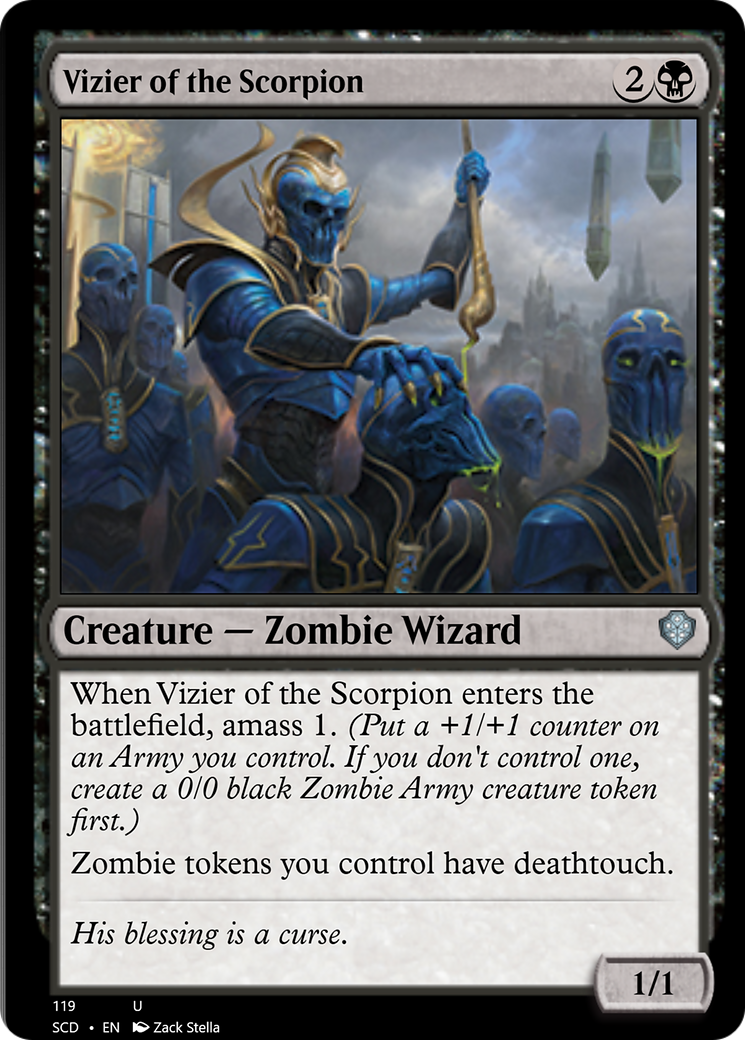 Vizier of the Scorpion [Starter Commander Decks] | Jomio and Rueliete's Cards and Comics