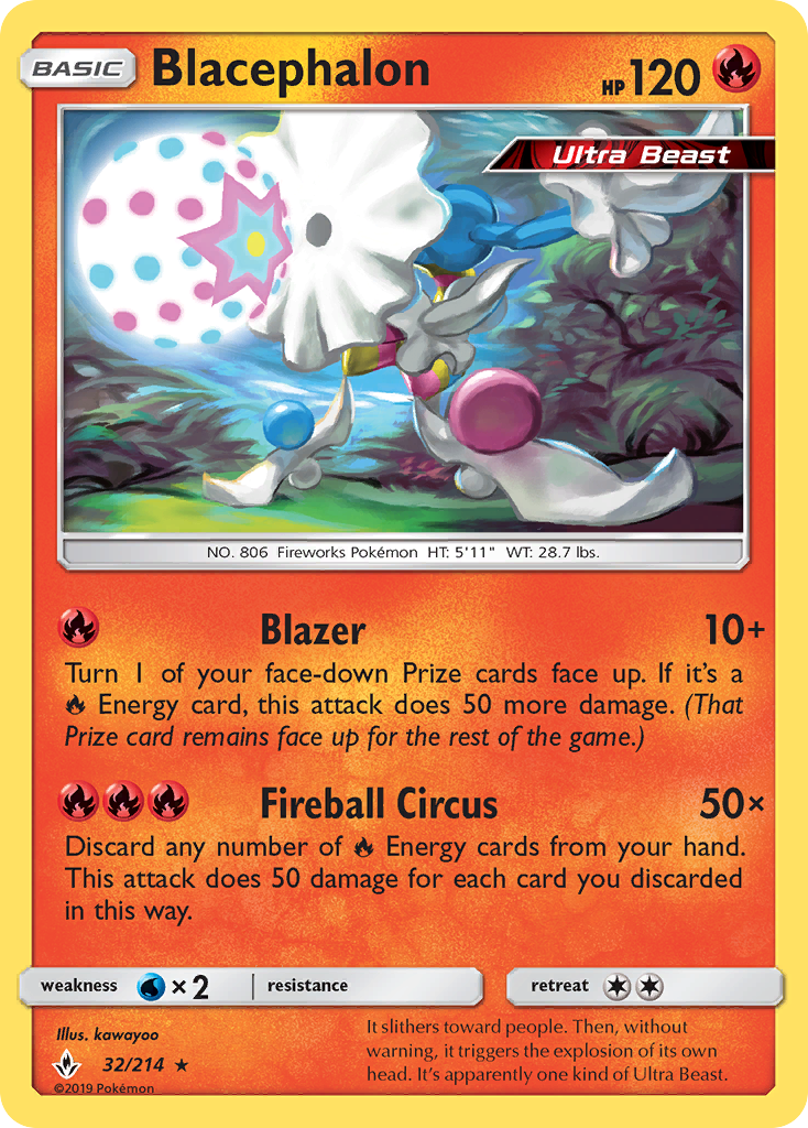 Blacephalon (32/214) [Sun & Moon: Unbroken Bonds] | Jomio and Rueliete's Cards and Comics