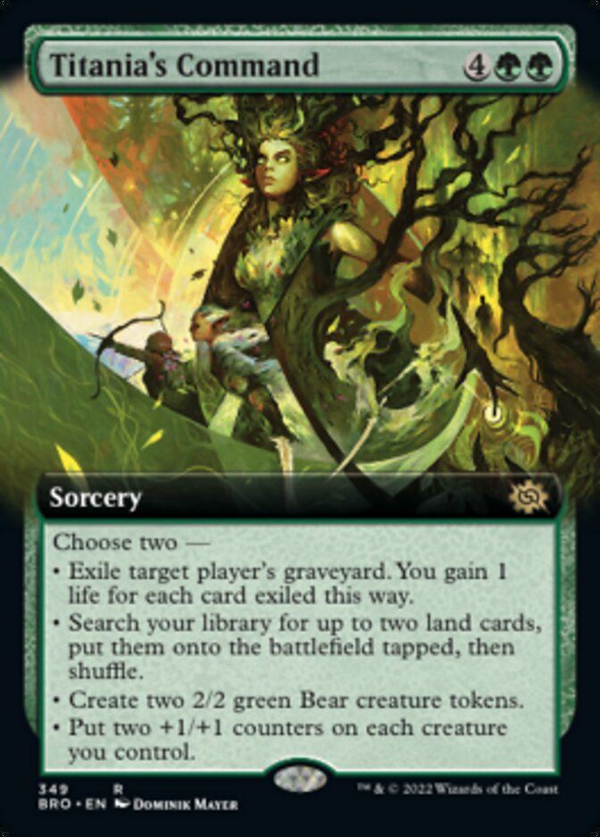 Titania's Command (Extended Art) [The Brothers' War] | Jomio and Rueliete's Cards and Comics