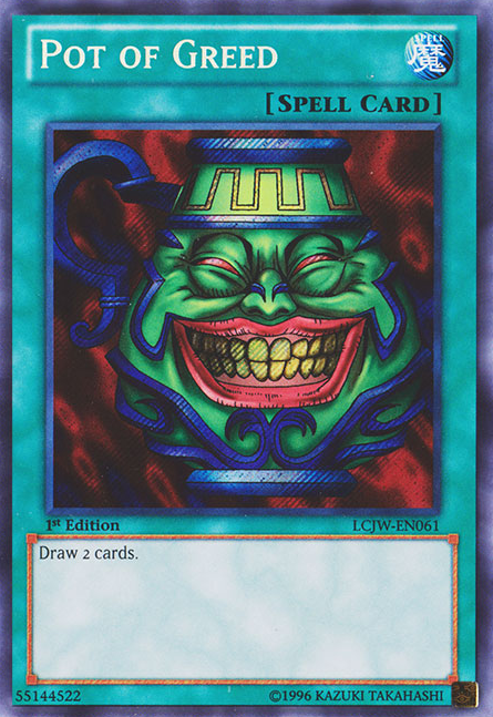 Pot of Greed [LCJW-EN061] Secret Rare | Jomio and Rueliete's Cards and Comics