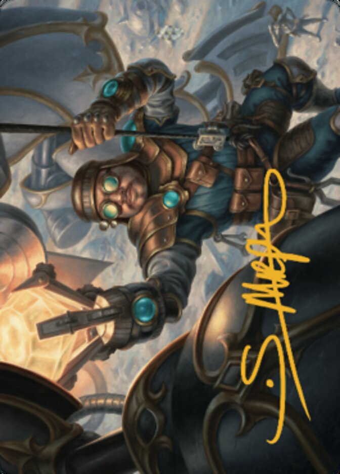 Powerstone Engineer Art Card (Gold-Stamped Signature) [The Brothers' War Art Series] | Jomio and Rueliete's Cards and Comics