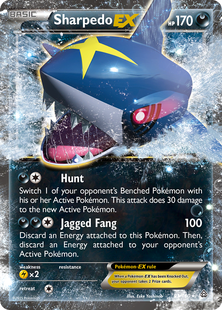 Sharpedo EX (91/160) [XY: Primal Clash] | Jomio and Rueliete's Cards and Comics