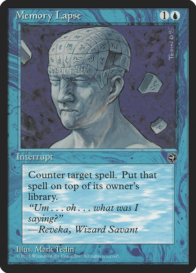Memory Lapse (Reveka Flavor Text) [Homelands] | Jomio and Rueliete's Cards and Comics