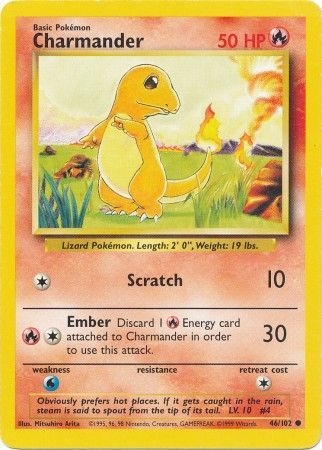 Charmander (46/102) [Base Set Unlimited] | Jomio and Rueliete's Cards and Comics