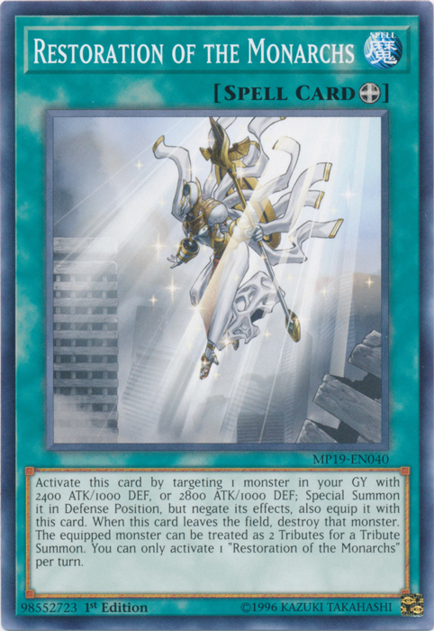 Restoration of the Monarchs [MP19-EN040] Common | Jomio and Rueliete's Cards and Comics