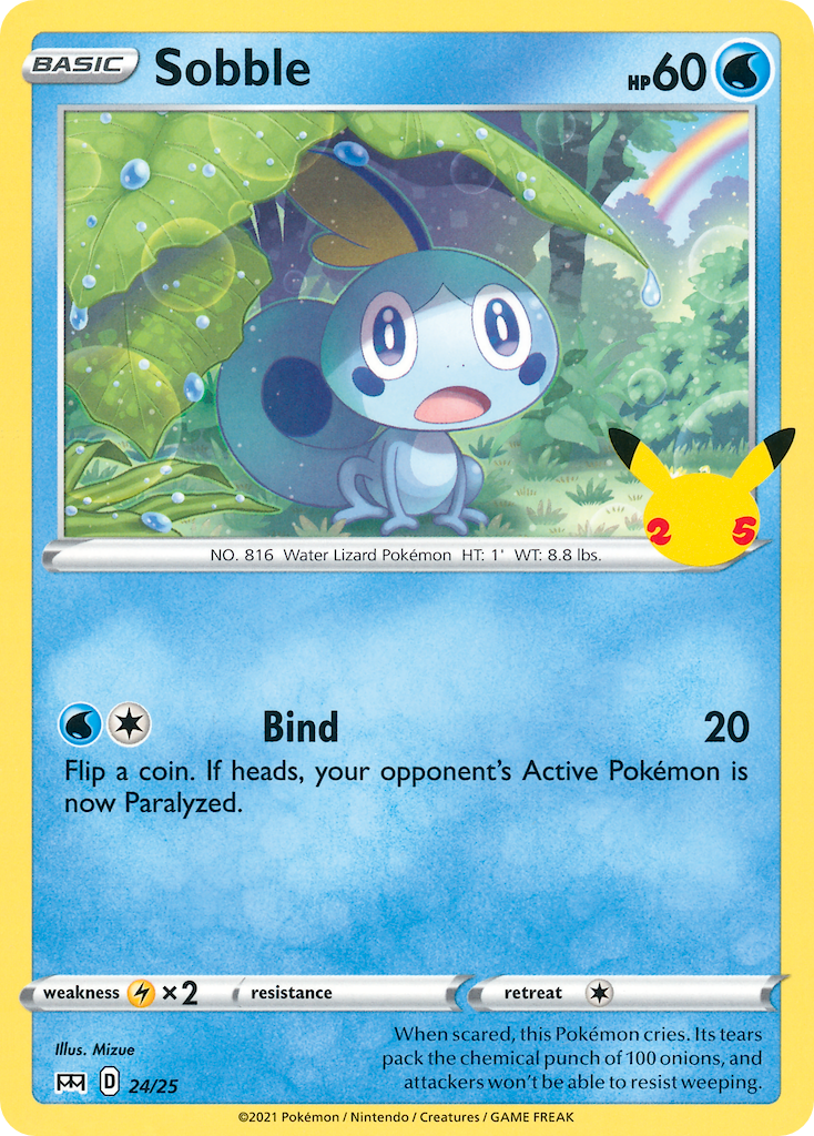 Sobble (24/25) [McDonald's 25th Anniversary] | Jomio and Rueliete's Cards and Comics