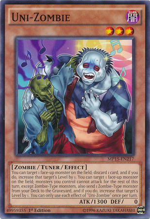 Uni-Zombie [MP15-EN217] Common | Jomio and Rueliete's Cards and Comics