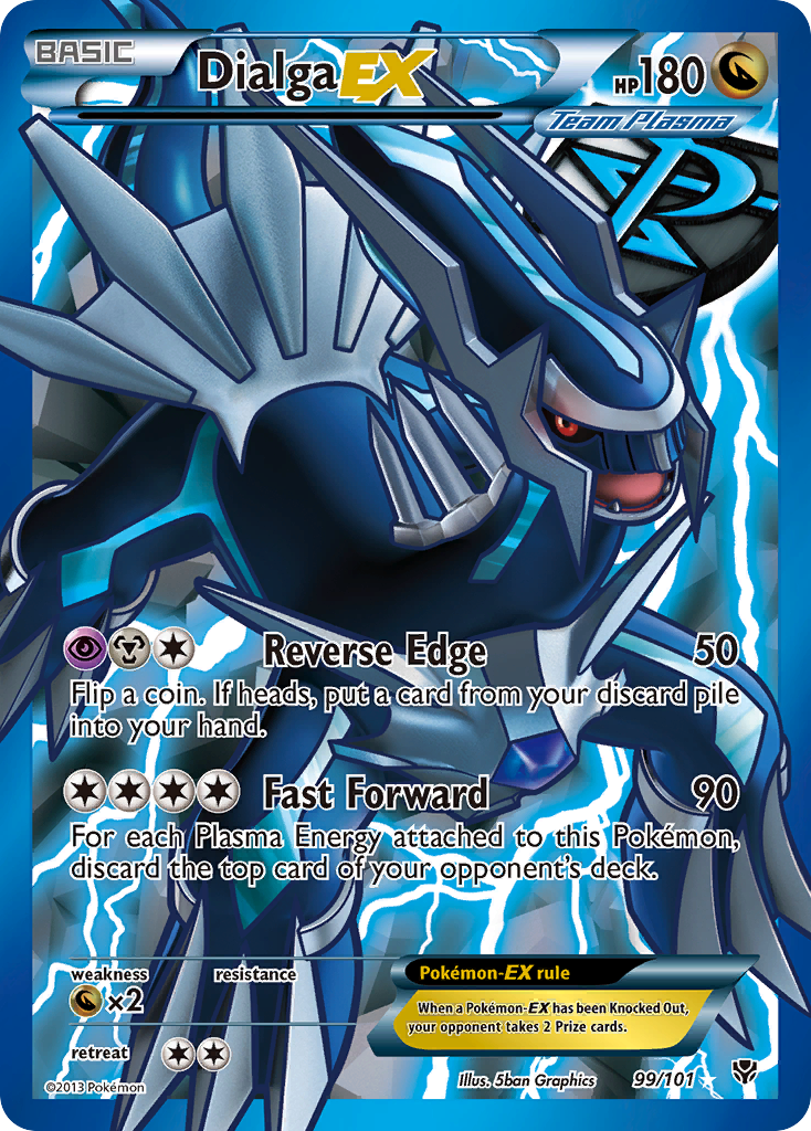 Dialga EX (99/101) [Black & White: Plasma Blast] | Jomio and Rueliete's Cards and Comics