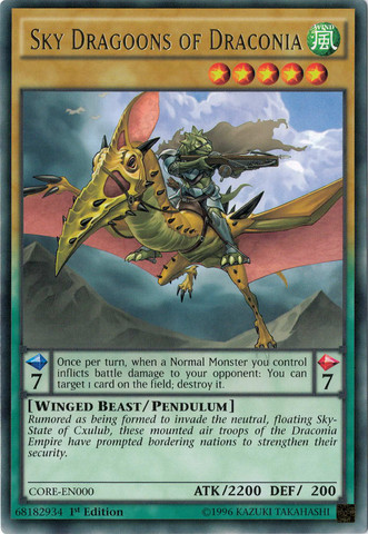 Sky Dragoons of Draconia [CORE-EN000] Rare | Jomio and Rueliete's Cards and Comics