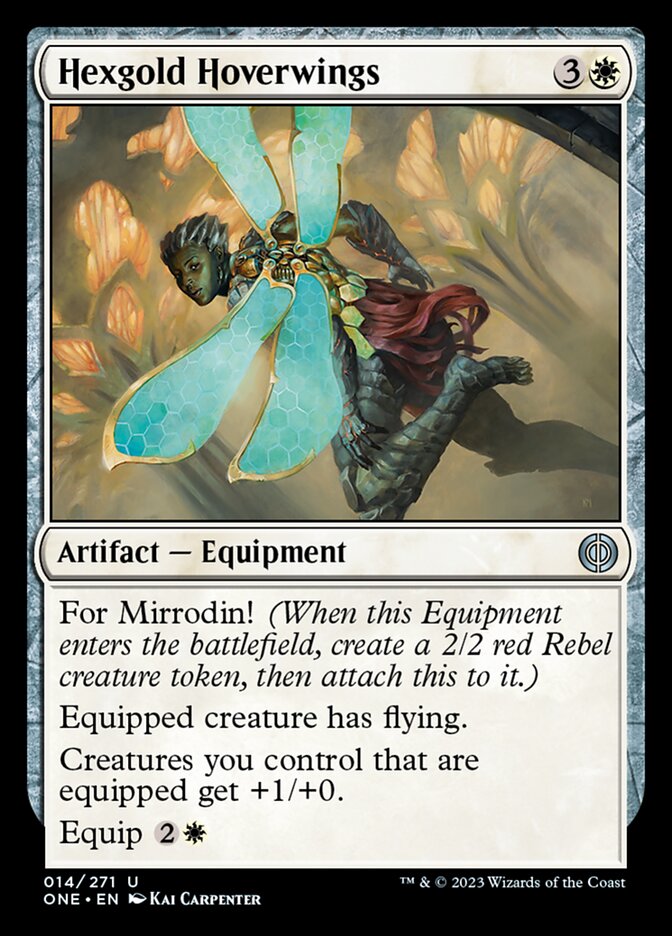 Hexgold Hoverwings [Phyrexia: All Will Be One] | Jomio and Rueliete's Cards and Comics