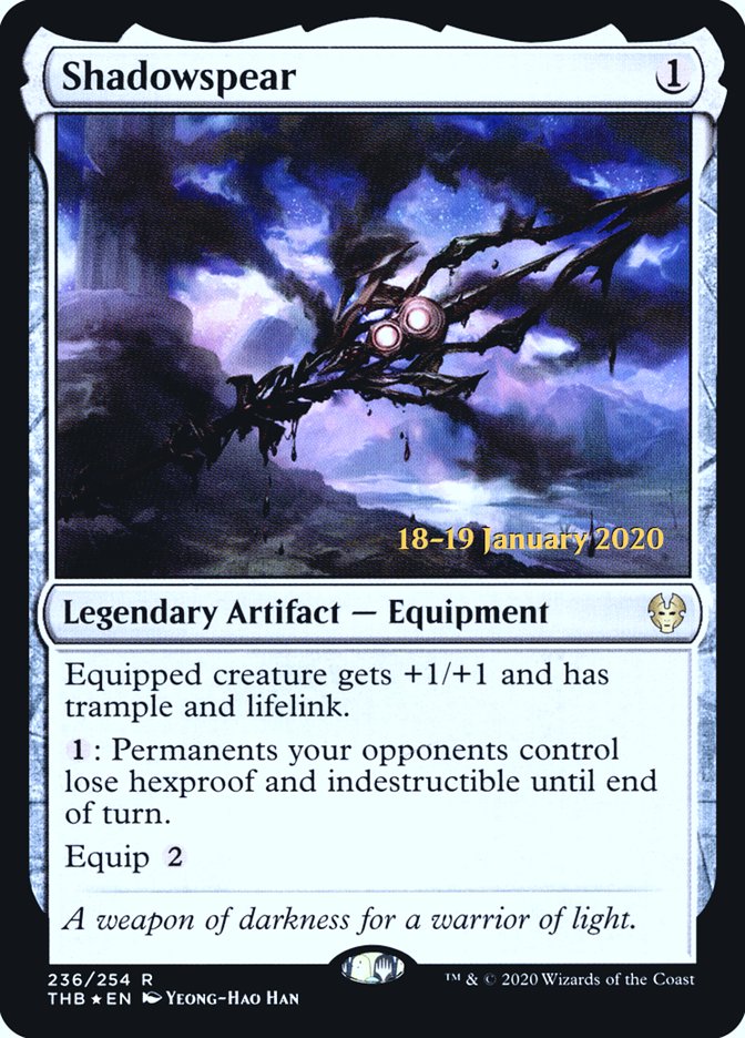 Shadowspear [Theros Beyond Death Prerelease Promos] | Jomio and Rueliete's Cards and Comics