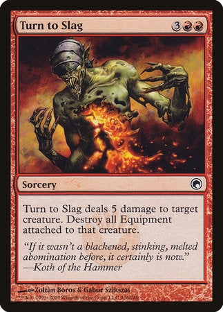 Turn to Slag [Scars of Mirrodin] | Jomio and Rueliete's Cards and Comics