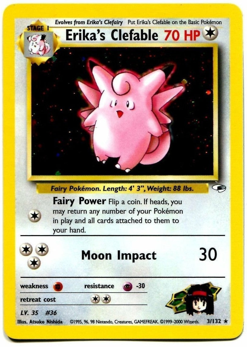Erika's Clefable (3/132) [Gym Heroes Unlimited] | Jomio and Rueliete's Cards and Comics