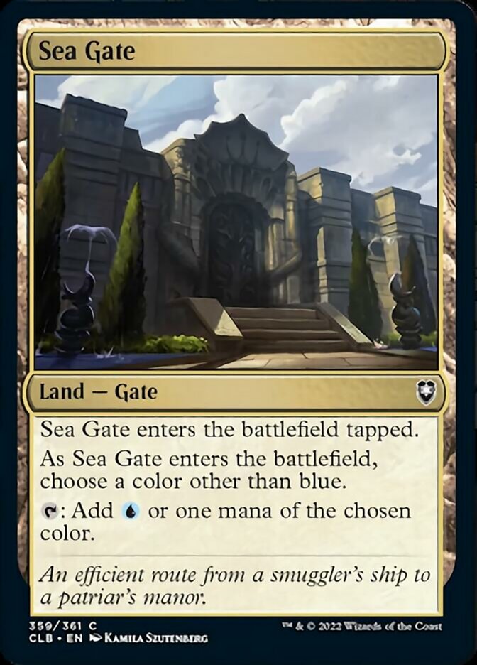Sea Gate [Commander Legends: Battle for Baldur's Gate] | Jomio and Rueliete's Cards and Comics