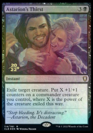 Astarion's Thirst [Commander Legends: Battle for Baldur's Gate Prerelease Promos] | Jomio and Rueliete's Cards and Comics