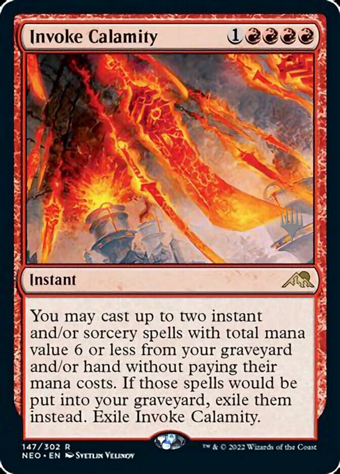 Invoke Calamity (Promo Pack) [Kamigawa: Neon Dynasty Promos] | Jomio and Rueliete's Cards and Comics