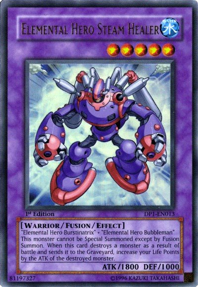 Elemental Hero Steam Healer [DP1-EN013] Ultra Rare | Jomio and Rueliete's Cards and Comics