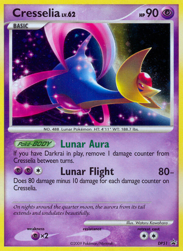 Cresselia (DP51) [Diamond & Pearl: Black Star Promos] | Jomio and Rueliete's Cards and Comics