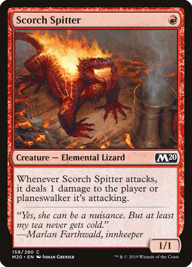 Scorch Spitter [Core Set 2020] | Jomio and Rueliete's Cards and Comics
