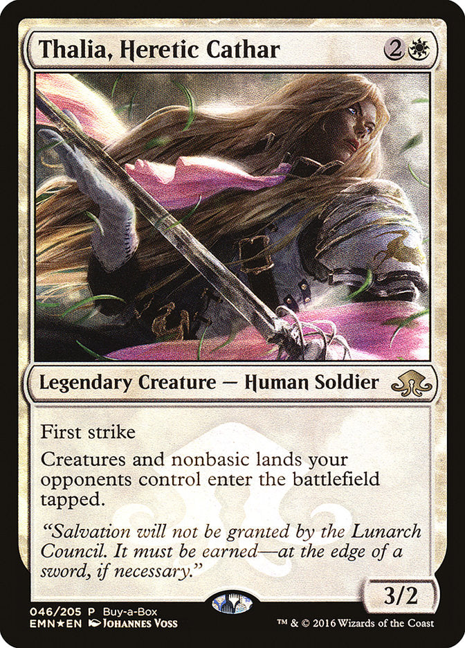 Thalia, Heretic Cathar (Buy-A-Box) [Eldritch Moon Promos] | Jomio and Rueliete's Cards and Comics