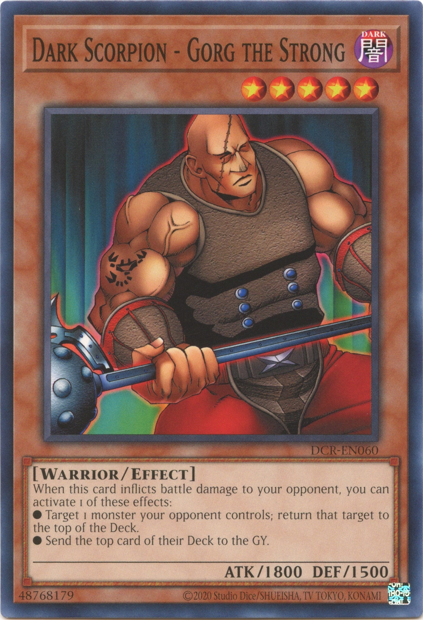 Dark Scorpion - Gorg the Strong (25th Anniversary) [DCR-EN060] Common | Jomio and Rueliete's Cards and Comics
