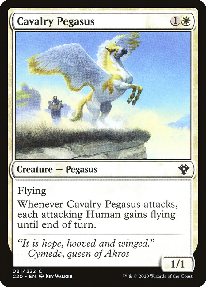 Cavalry Pegasus [Commander 2020] | Jomio and Rueliete's Cards and Comics