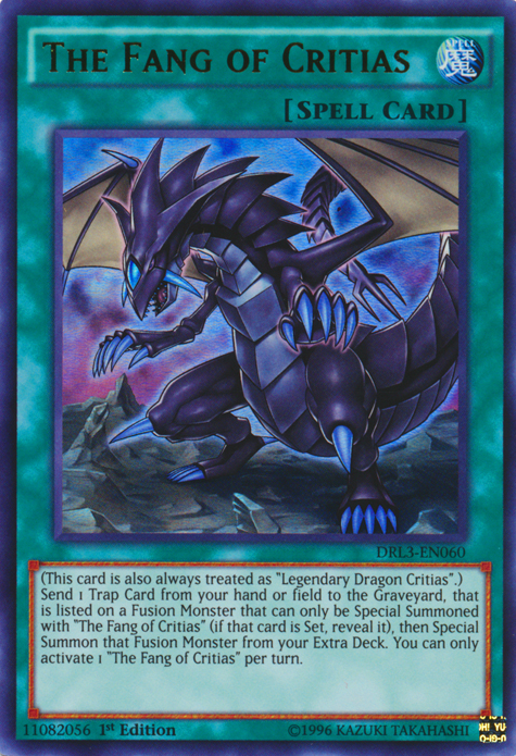 The Fang of Critias [DRL3-EN060] Ultra Rare | Jomio and Rueliete's Cards and Comics