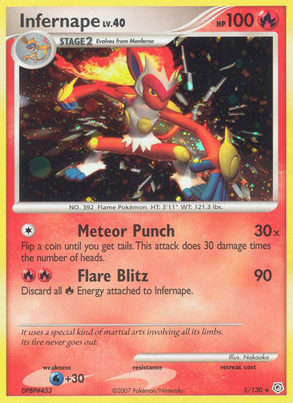 Infernape (5/130) [Diamond & Pearl: Base Set] | Jomio and Rueliete's Cards and Comics