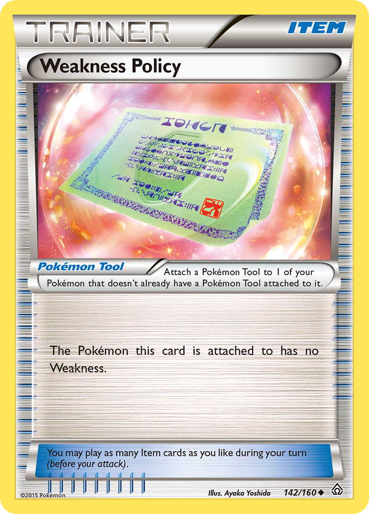Weakness Policy (142/160) [XY: Primal Clash] | Jomio and Rueliete's Cards and Comics