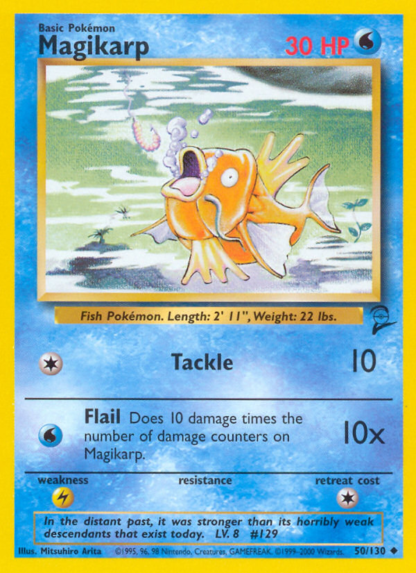 Magikarp (50/130) [Base Set 2] | Jomio and Rueliete's Cards and Comics