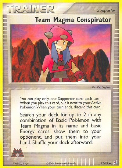 Team Magma Conspirator (82/95) [EX: Team Magma vs Team Aqua] | Jomio and Rueliete's Cards and Comics