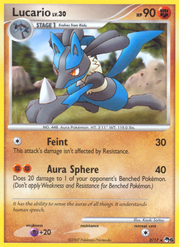 Lucario (2/17) [POP Series 6] | Jomio and Rueliete's Cards and Comics