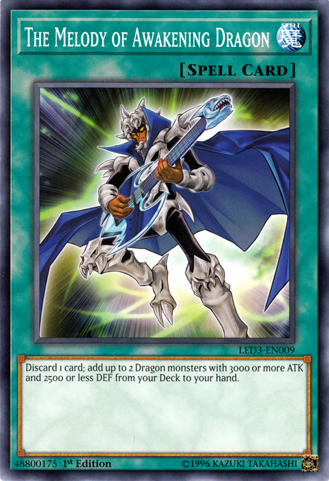 The Melody of Awakening Dragon [LED3-EN009] Common | Jomio and Rueliete's Cards and Comics