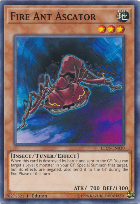 Fire Ant Ascator [LED5-EN030] Common | Jomio and Rueliete's Cards and Comics