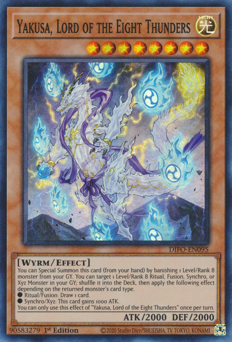 Yakusa, Lord of the Eight Thunders [DIFO-EN095] Super Rare | Jomio and Rueliete's Cards and Comics
