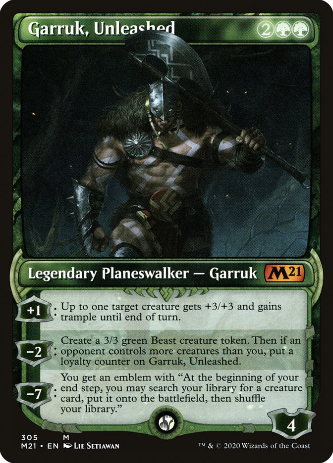 Garruk, Unleashed (Showcase) [Core Set 2021] | Jomio and Rueliete's Cards and Comics