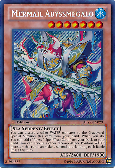 Mermail Abyssmegalo [ABYR-EN020] Secret Rare | Jomio and Rueliete's Cards and Comics